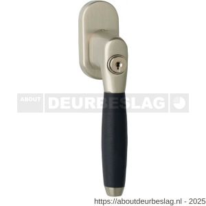 Intersteel Living 6616 raamkruk Ton 400 afsluitbaar op ovaal rozet nikkel mat - R26003789 - afbeelding 1