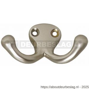 Intersteel Living 6926 jashaak scheepsmodel dubbele haak nikkel mat - R26007770 - afbeelding 1