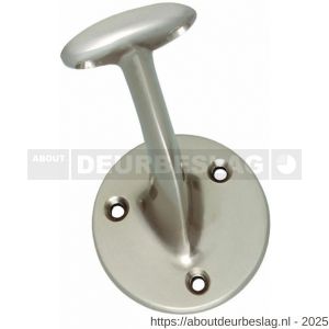 Intersteel Living 7245 leuninghouder opschroevend vlak zadel nikkel mat - R26007792 - afbeelding 1