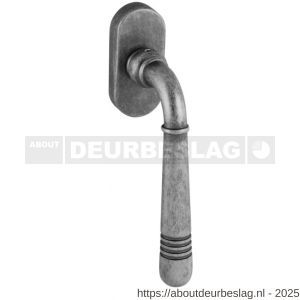 Intersteel Living 6170 raamkruk Helena op ovaal rozet oud grijs - R26005206 - afbeelding 1