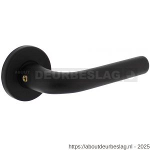 Intersteel Living 0054 deurkruk Eucla met rozet verdekt diameter 50x7 mm met nokken zwart - R26009112 - afbeelding 1