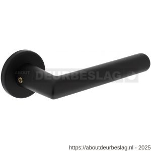 Intersteel Living 0055 deurkruk Broome met rozet verdekt diameter 50x7 mm met nokken zwart - R26009114 - afbeelding 1