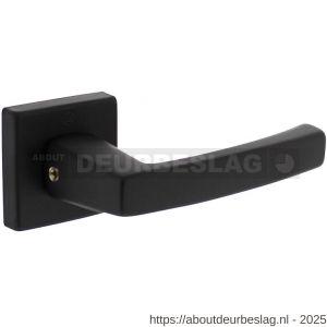 Intersteel Living 0057 deurkruk Moora met rozet verdekt 50x50x10 mm met nokken zwart - R26009121 - afbeelding 1