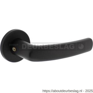 Intersteel 0060 deurkruk gatdeel Denham met rozet verdekt diameter 50x7 mm met nokken zwart - R26009137 - afbeelding 1