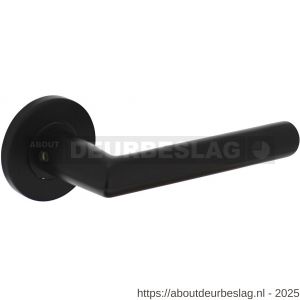 Intersteel Living 0103 deurkruk Jura op rozet verdekt diameter 55x8 mm met nokken zwart - R26008174 - afbeelding 1