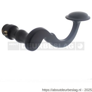 Intersteel 0293 deurkruk gatdeel rechts Posthoorn zwart - R26001353 - afbeelding 1