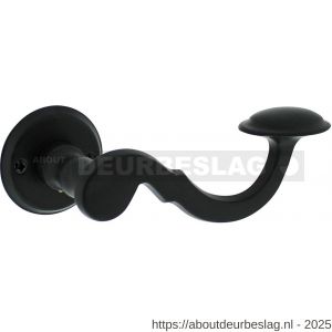 Intersteel Living 0293 deurkruk Posthoorn met rozet diameter 50x5 mm zwart - R26008189 - afbeelding 1