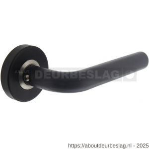 Intersteel 0570 deurkruk gatdeel Luzern op rozet verdekt diameter 53x10 mm structuur zwart - R26007011 - afbeelding 1