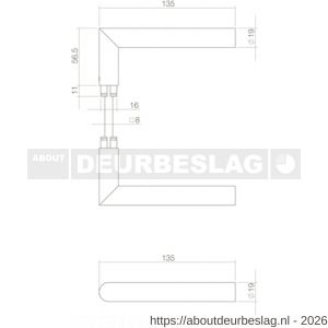 Intersteel 0583 deurkruk Jura structuur zwart - R26006754 - afbeelding 2