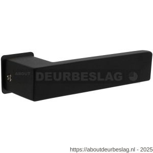 Intersteel Living 0922 deurkruk Amsterdam met rozet zelfklevend 30x30x3 mm structuur zwart - R26009409 - afbeelding 1