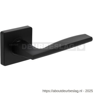 Intersteel Living 1710 deurkruk Apollo op rozet verdekt 55x55x10 mm met nokken zwart - R26006758 - afbeelding 1