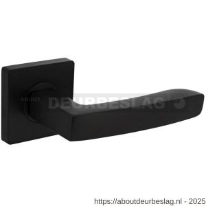 Intersteel Living 1712 deurkruk Minos op rozet verdekt 55x55x10 mm met nokken zwart - R26008252 - afbeelding 1