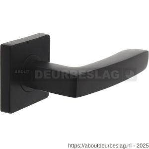 Intersteel 1712 deurkruk gatdeel links Minos op rozet verdekt 55x55x10 mm met nokken zwart - R26007024 - afbeelding 1