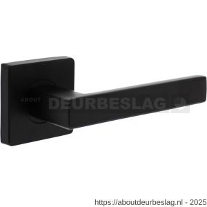 Intersteel 1713 deurkruk gatdeel links Hera op rozet verdekt 55x55x10 mm met nokken zwart - R26007026 - afbeelding 1
