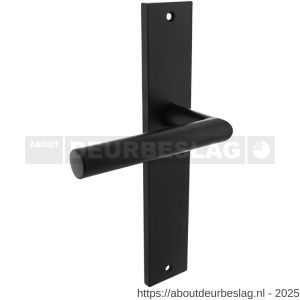 Intersteel 1743 deurkruk gatdeel rechts Bastian op schild rechthoekig 245x45 mm blind zwart - R26010288 - afbeelding 1