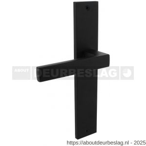 Intersteel 1744 deurkruk gatdeel rechts Hera op schild rechthoekig 245x45 mm blind zwart - R26010301 - afbeelding 1