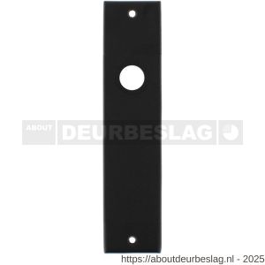 Intersteel 2568 kortschild rechthoekig 181x41x7 mm blind mat zwart - R26006762 - afbeelding 1