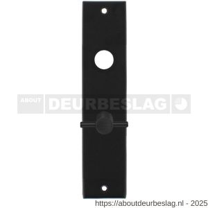 Intersteel 2568 kortschild rechthoekig 181x41x7 mm WC55/8 mm mat zwart - R26006767 - afbeelding 1