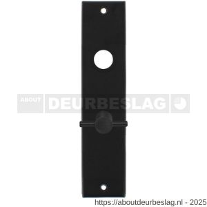 Intersteel 2568 kortschild rechthoekig 181x41x7 mm WC63/8 mm mat zwart - R26006769 - afbeelding 1