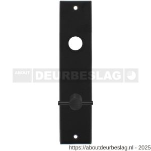 Intersteel 2568 kortschild rechthoekig 181x41x7 mm WC78/8 mm mat zwart - R26010317 - afbeelding 1