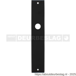 Intersteel 2577 langschild rechthoekig 236x44x6 mm blind mat zwart - R26006771 - afbeelding 1