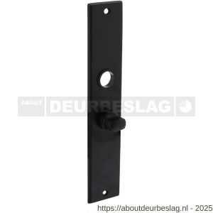 Intersteel 2577 langschild rechthoekig 236x44x6 mm WC55/8 mm mat zwart - R26006777 - afbeelding 1