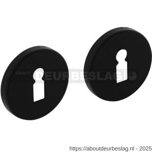 Intersteel Living 3092 sleutelrozetten verdekt diameter 50x7 mm met nokken zwart - R26011141 - afbeelding 1