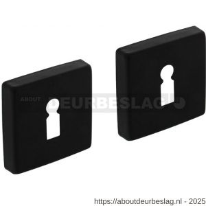 Intersteel Living 3093 sleutelrozetten verdekt 50x50x10 mm met nokken zwart - R26011139 - afbeelding 1