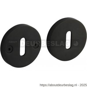 Intersteel 3175 sleutelrozetten éénzijdig verdekt diameter 55x8 mm met nokken diameter 8 mm PVD zwart - R26011377 - afbeelding 1