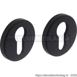 Intersteel Living 3186 cilinderrozetten verdekt diameter 49x7 mm zwart - R26011136 - afbeelding 1