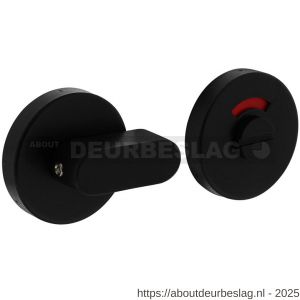 Intersteel Living 3401 WC-sluiting verdekt diameter 53x10 mm met comfortknop en stift 8x8 mm structuur zwart - R26008266 - afbeelding 1