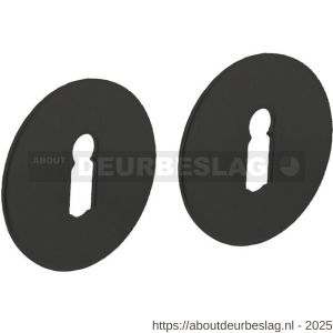 Intersteel Living 3403 sleutelrozetten zelfklevend diameter 55x2 mm structuur zwart - R26011071 - afbeelding 1