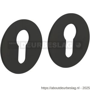 Intersteel Living 3403 cilinderrozetten zelfklevend diameter 55x2 mm structuur zwart - R26011072 - afbeelding 1