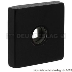 Intersteel 3406 rozetten massief verdekt 53x53x10 mm met nokken en 2-weg veerconstructie structuur zwart - R26008270 - afbeelding 1