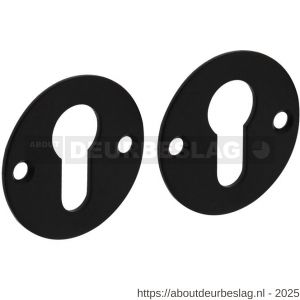 Intersteel Living 3409 cilinderrozetten diameter 51x2 mm structuur zwart - R26011074 - afbeelding 1