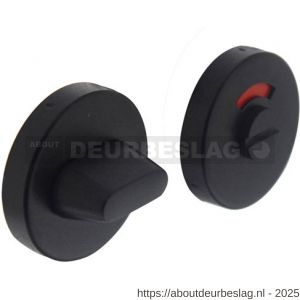 Intersteel Living 3410 WC-sluiting verdekt diameter 53x10 mm met stift 8x8 mm structuur zwart - R26008278 - afbeelding 1
