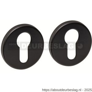 Intersteel Living 3410 cilinderrozetten verdekt diameter 53x9 mm structuur zwart - R26011076 - afbeelding 1