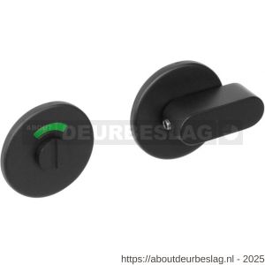 Intersteel 3431 WC-sluiting verdekt diameter 53x5 mm met comfortknop en stift 8x8 mm structuur zwart - R26011095 - afbeelding 1