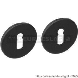 Intersteel Living 3431 sleutelrozetten verdekt diameter 53x5 mm structuur zwart - R26011093 - afbeelding 1