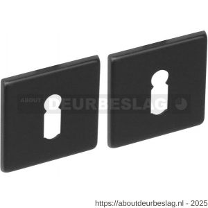 Intersteel Living 3433 sleutelrozetten verdekt 50x50x5 mm structuur zwart - R26011098 - afbeelding 1