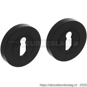 Intersteel Living 3476 sleutelrozetten verdekt diameter 52x10 mm met nokken zwart - R26011007 - afbeelding 1