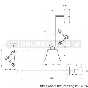 Intersteel Living 3990 trekbel garnituur zwart - R26000161 - afbeelding 2