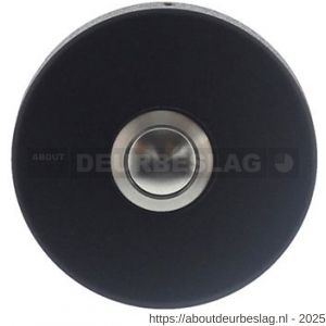 Intersteel Living 3990 beldrukker rond verdekt diameter 53x10 RVS-mat zwart - R26006811 - afbeelding 1