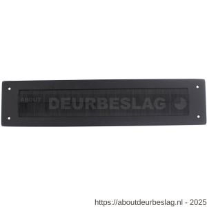Intersteel Living 4015 tochtwering rechthoekig 340x76 mm structuur zwart - R26008307 - afbeelding 1