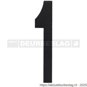 Intersteel Living 4020 huisnummer 1 150 mm RVS-structuur zwart - R26006817 - afbeelding 1