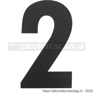 Intersteel Living 4021 huisnummer 2 XL hoogte 300 mm RVS structuur zwart - R26009178 - afbeelding 1