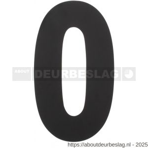 Intersteel Living 4021 huisnummer 0 XXL hoogte 500 mm RVS structuur zwart - R26009186 - afbeelding 1