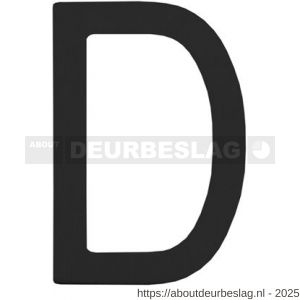 Intersteel Living 4026 huisletter D 100 mm RVS structuur zwart - R26009944 - afbeelding 1