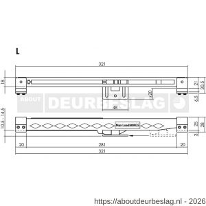 Intersteel Living 4501 sluitvertrager 3.0 railmontage universeel voor schuifdeursysteem zwart - R26009199 - afbeelding 2