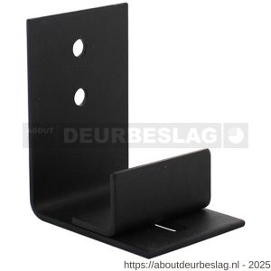 Intersteel Living 4501 verstelbare deurgeleider voor onderzijde schuifdeur zwart - R26008321 - afbeelding 1